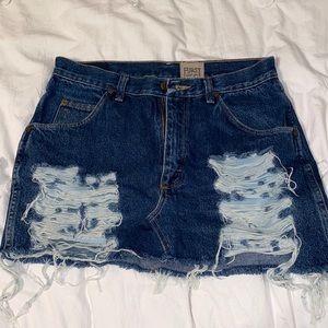 furst of a kind denim skirt